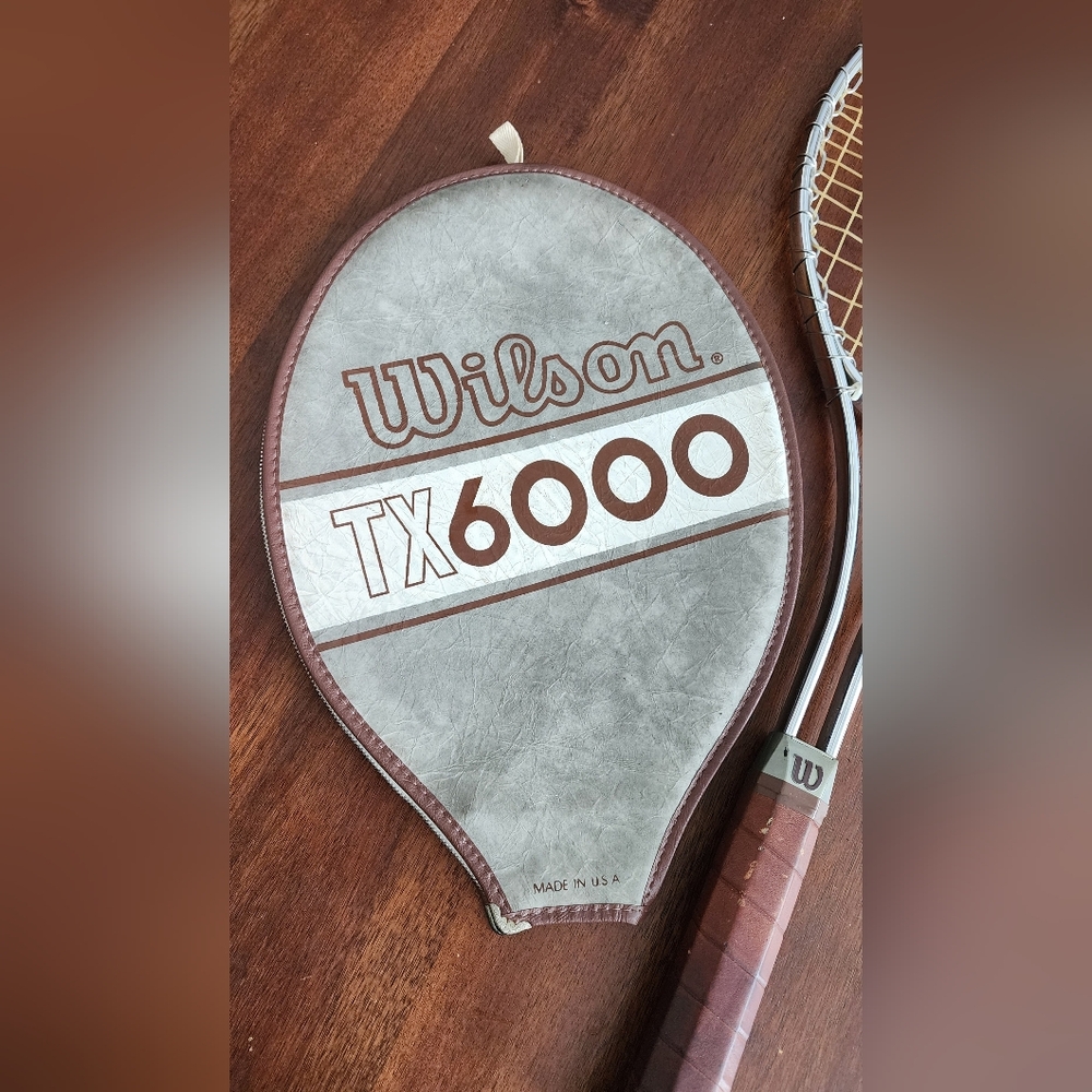 Vtg Wilson TX6000 Racket‎ Racquet and Cover - Picture 7 of 11